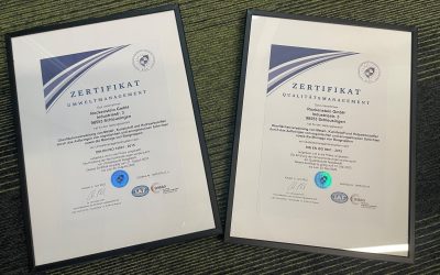 Zertifizierung nach DIN EN ISO 14001:2015 & DIN EN ISO 9001:2015